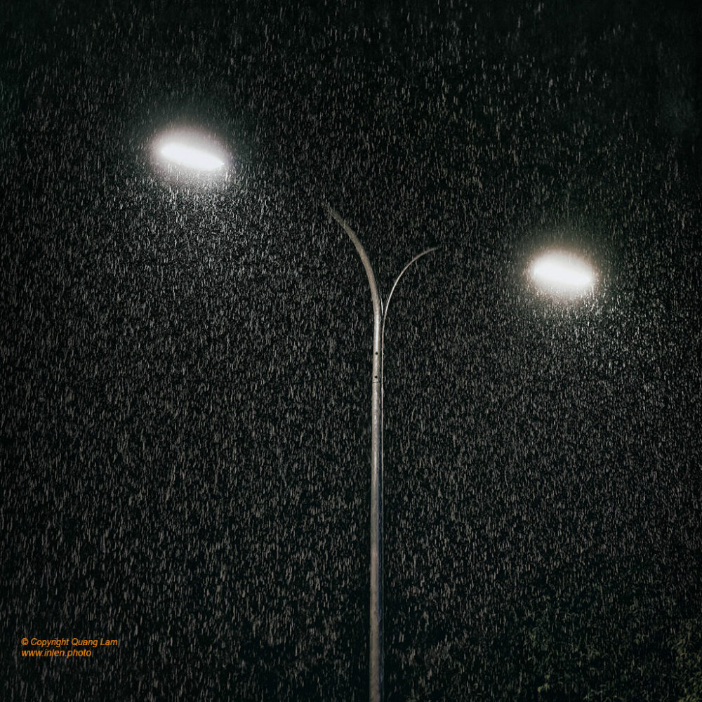 Saigon - Rain Drops, 2 Street Lights