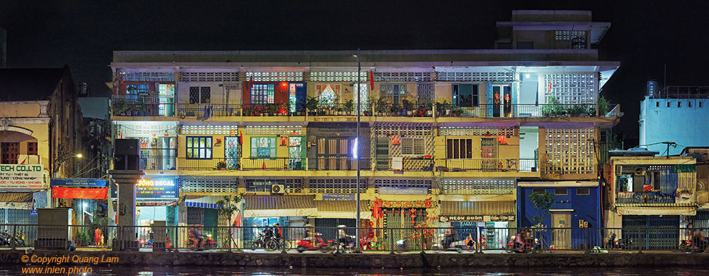 Fine art photo print Uncategorized Modernist Building At Night- Cholon