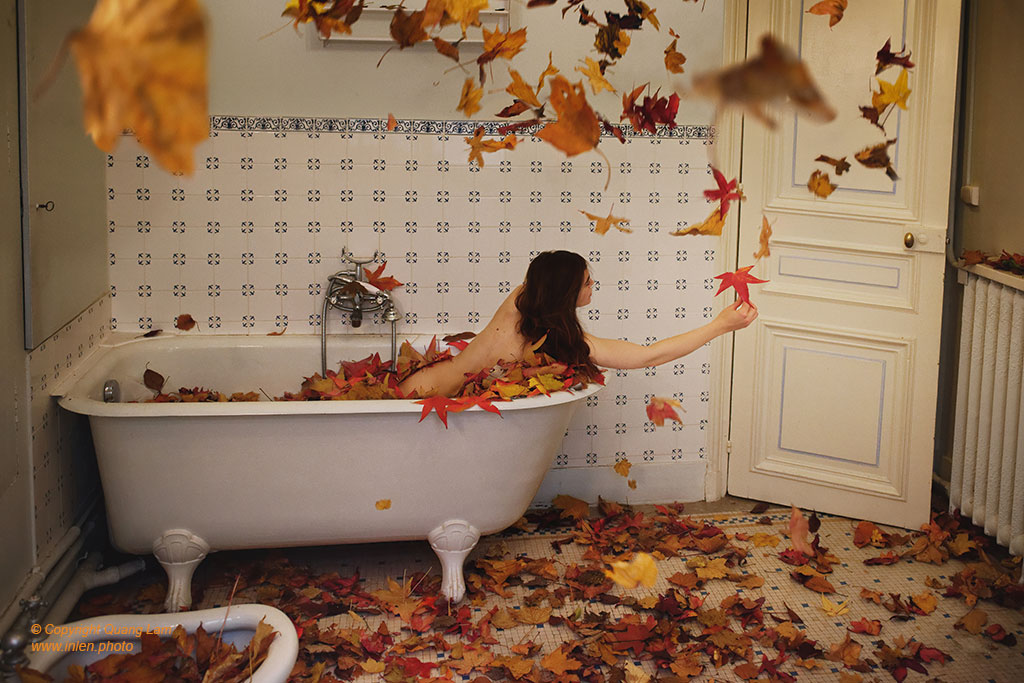Fine art photo print Uncategorized Seasons Leaves - Autumn Bath