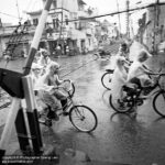 Fine art photo print Black and White Riding monsoon