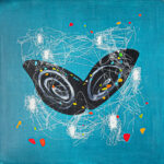 Fine art photo print Painting Silk Garden - Butterfly Swirls