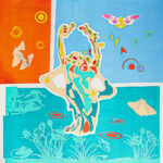 Fine art photo print Painting Silk Garden - Metamorphosis